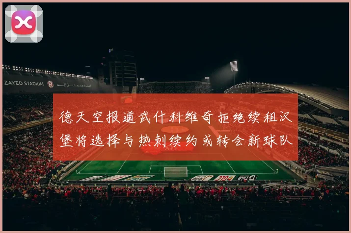 德天空报道武什科维奇拒绝续租汉堡将选择与热刺续约或转会新球队